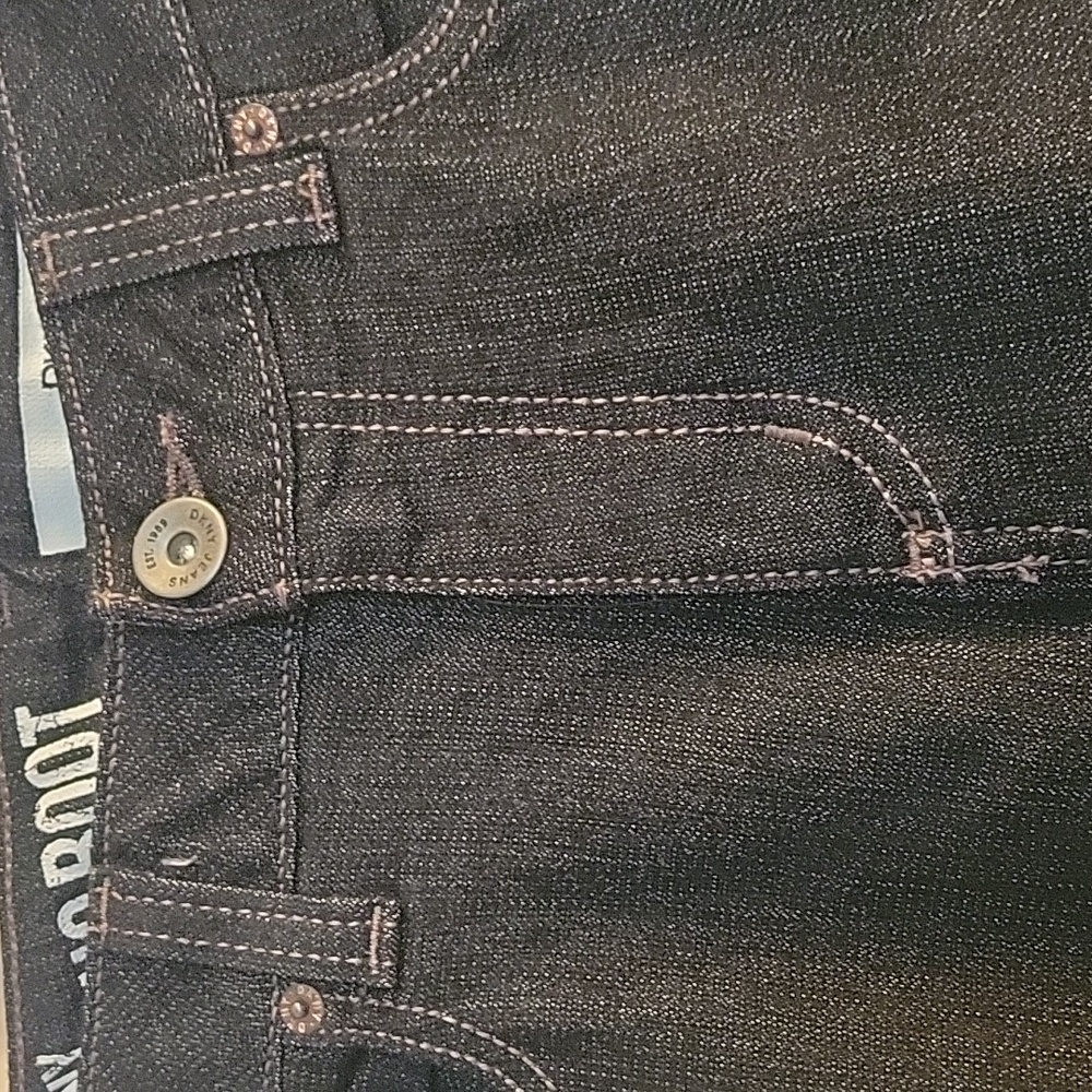 DKNY indigo blue soho boot Women's  Jeans 28x30 6S - Picture 2 of 11